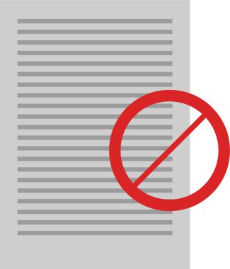 uzun gölge ve kırmızı kağıtlı vektör simgesi