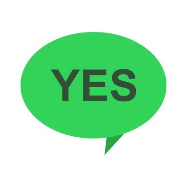 evet web simgesi, vektör illüstrasyonu