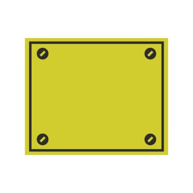 boş sarı işaret dili simgesi, düz tasarım biçimi