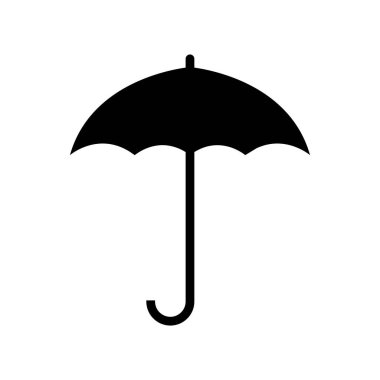 şemsiye vektör resimlemesi basit biçimle