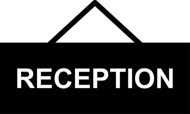 Modern bir otel simgesinin vektör çizimi