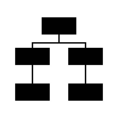 hiyerarşi simgesi vektör illüstrasyonu