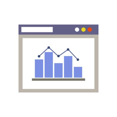 Web analitik vektör illüstrasyonu