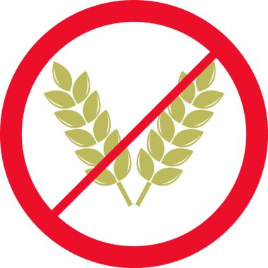 Gluten ücretsiz işareti simgesi.