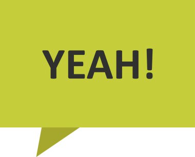 Metinli konuşma baloncuğunun vektör çizimi.