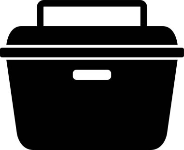 Çöp kutusu simgesi vektör illüstrasyonu