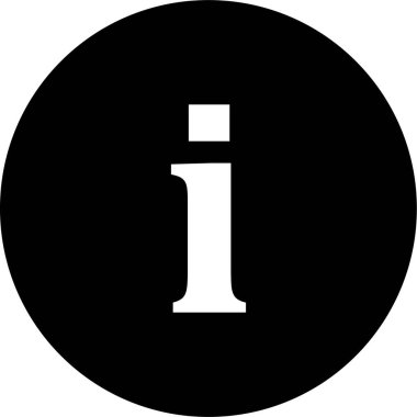 Bilgi simgesi vektör illüstrasyonu