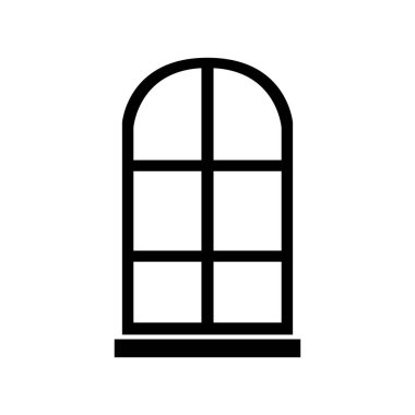 Beyaz arkaplandaki pencere simgesi