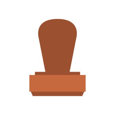 boya fırça düz simgesi beyaz arka plan, vektör, illüstrasyon izole