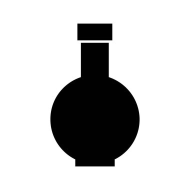 Şeffaf bir arka planda şişe vektör çizimi. Birinci kalite semboller. Konsept ve grafik tasarım için ince çizgi simgesi.