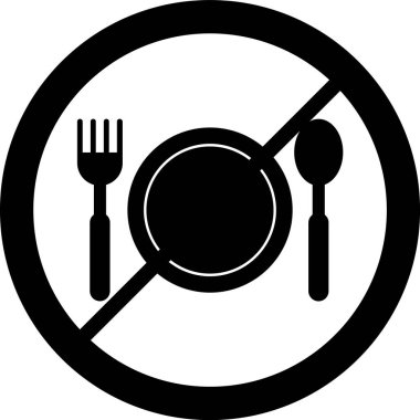 Gıda simgesinin vektör illüstrasyonu