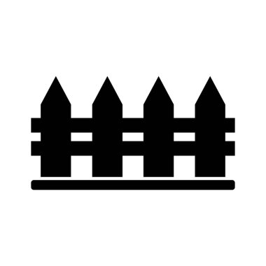 Şeffaf bir arkaplanda çit vektör çizimi. Birinci kalite semboller. Konsept ve grafik tasarımı için simgeler.