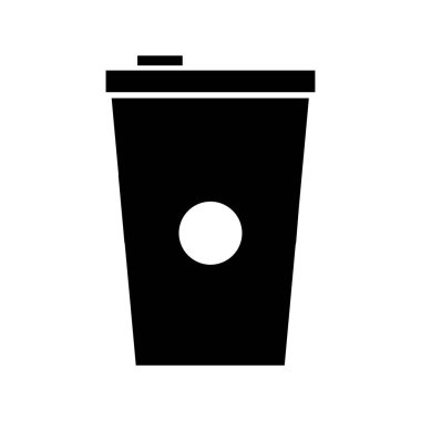 Beyaz arkaplanda kahve kupası simgesi