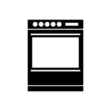 Mutfak fırını ikonu. düz dizayn.