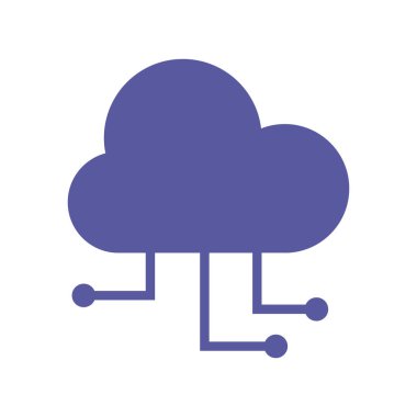 bulut hesaplama ve teknoloji simgesi