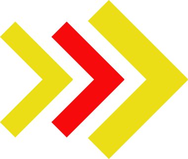 ok simgesi, vektör illüstrasyonu