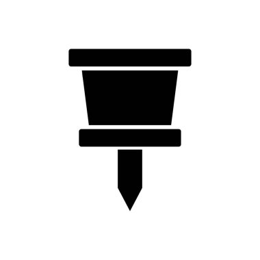 Pin simgesinin resimleme vektörü grafiği.