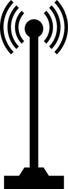 Kablosuz ağ simgesi. Vektör çizimi. düz vektör sembolü.