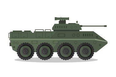 İzole edilmiş tank simgesi. Ordu konsept vektör illüstrasyonu