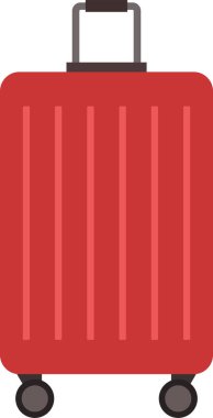 bavul simgesi, vektör çizimi.