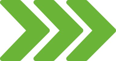 Düz biçimli ok yönü simgesi