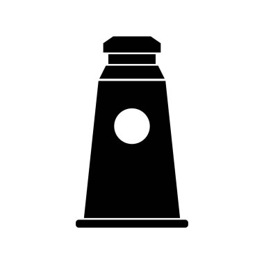 şişe glyph düz vektör simgesi