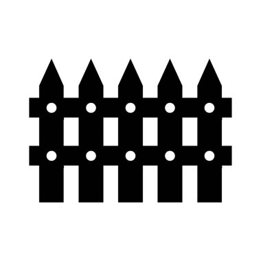 Şeffaf bir arkaplanda çit vektör çizimi. Birinci kalite semboller. Konsept ve grafik tasarım için ince çizgi simgesi.