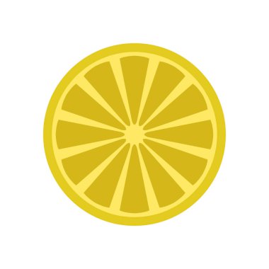 limon düz renk vektörü simgesi