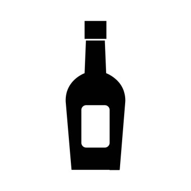 şişe glyph düz simgesi