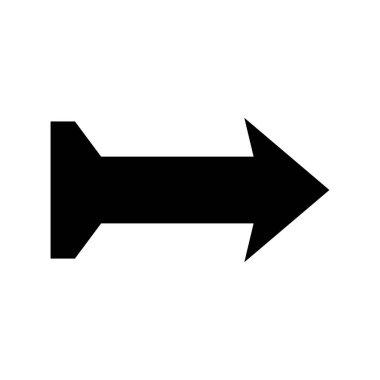 Ok yönünü vektör simgesi