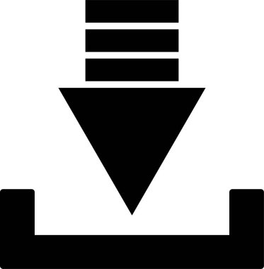 Yükle. Web simgesi basit illüstrasyon