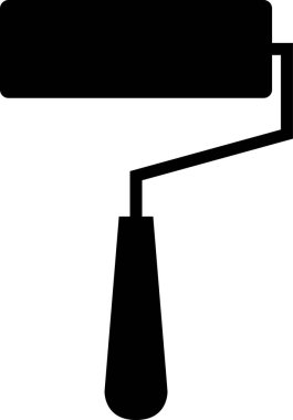 basit bir şekilde boya silindiri vektör resimlemesi