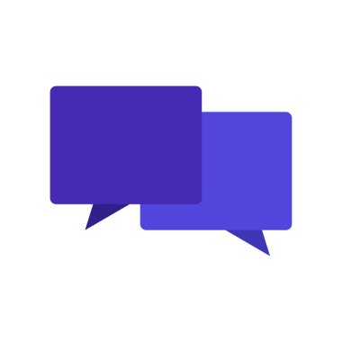 kabarcık sohbet simgesi vektör şablonu