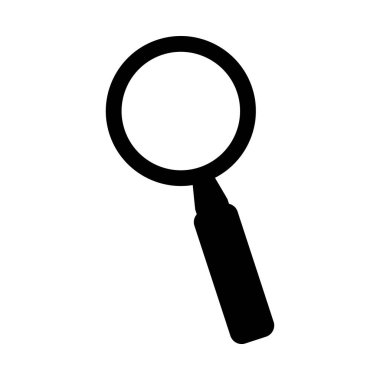 büyüteç simgesini vektör illüstrasyon izole