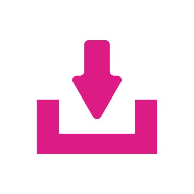 ok aşağı simgesi, vektör illüstrasyonu