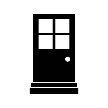 Pencere simgesi. Pencere vektör simgesi ağının basit illüstrasyonu