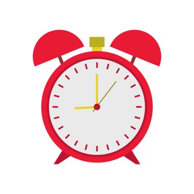 Saat simgesi. düz dizayn