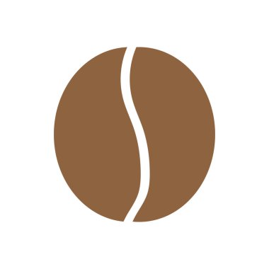 kahve çekirdeği simgesi vektör çizimi şablonu