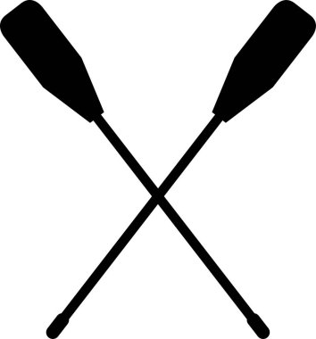 çapraz kürek simgesi