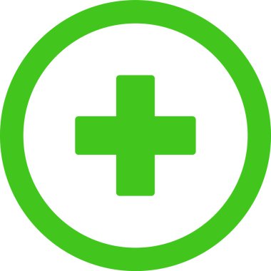 Artı simge vektör illüstrasyonu