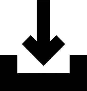 vektör düz ok simgesi