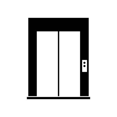 Kapı simgesi. düz dizayn. vektörler.