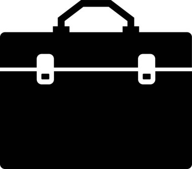 Bavul simgesi, basit vektör çizim