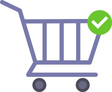 El arabası. Web simgesi basit illüstrasyon