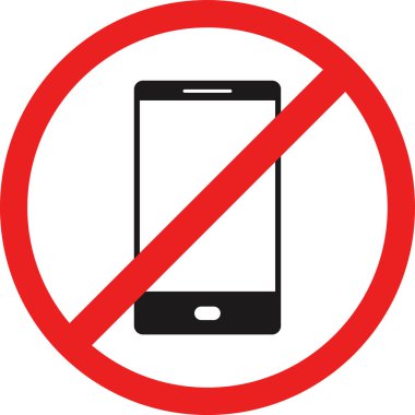 Moda biçimi izole edilmiş arkaplanda mobil işaret simgesi