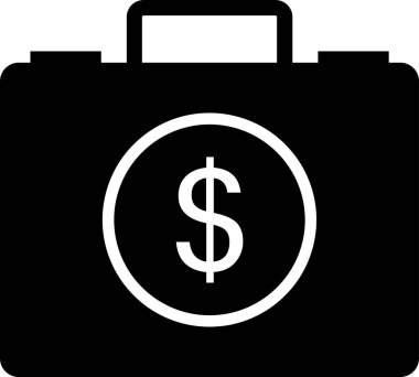 çanta simgesi vektör illüstrasyonu