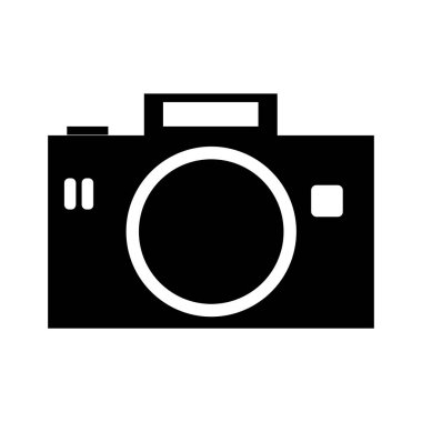 Kamera simgesi, vektör illüstrasyonu