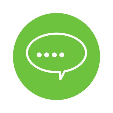 konuşma balonu simgesi, vektör illüstrasyonu