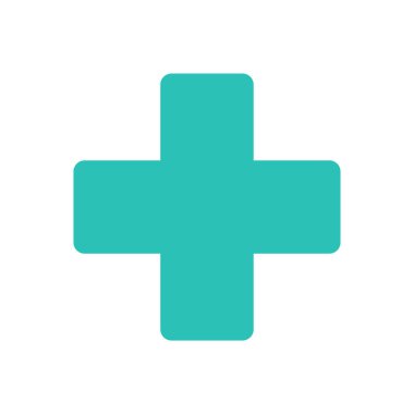 Tıbbi çapraz vektör resimleme tasarımı