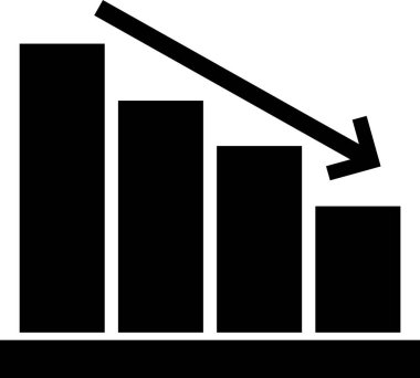 çubuk grafik vektör simgesi